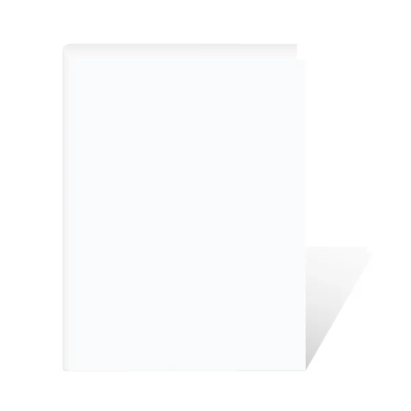 Κενό βιβλίο σε λευκό φόντο — Φωτογραφία Αρχείου