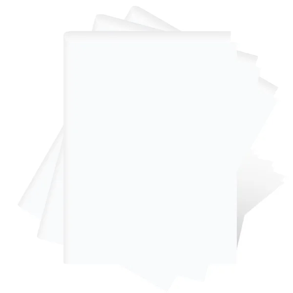 Livro em branco sobre fundo branco — Fotografia de Stock