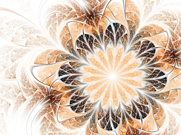 Yumuşak güzel bir çiçek, fraktal tasarım — Stok fotoğraf