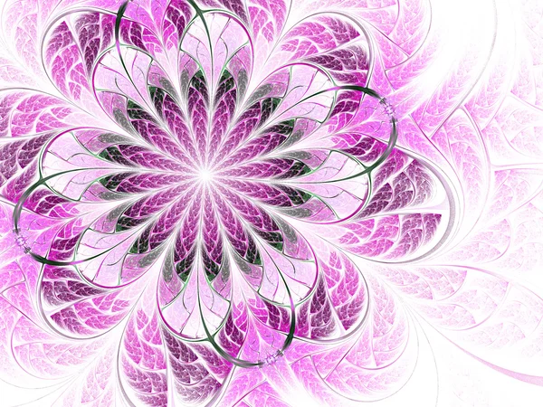 Helder roze bloem, fractal afbeelding — Stockfoto