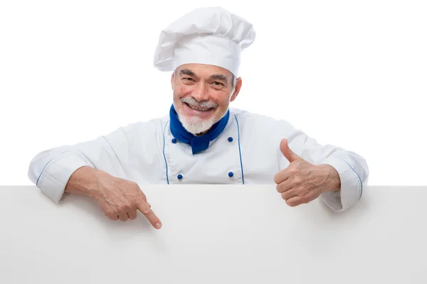 Retrato de um chef bonito — Fotografia de Stock