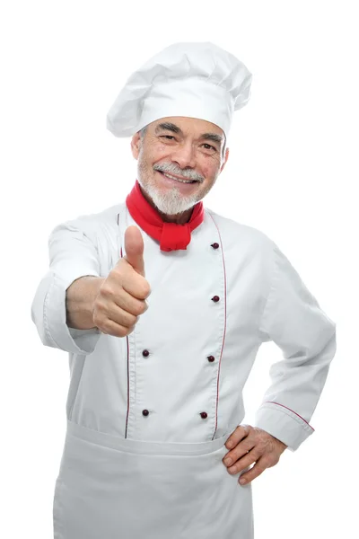 Retrato de un guapo chef — Foto de Stock