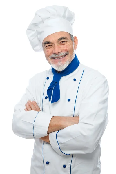 Портрет гарного шеф-кухаря — стокове фото