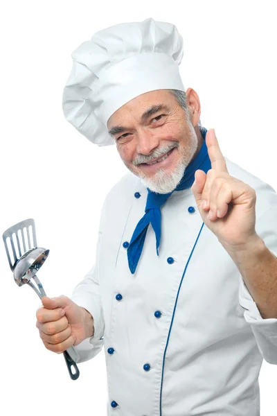 Retrato de um chef bonito — Fotografia de Stock