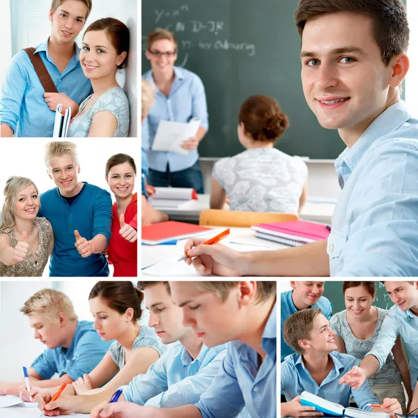 Onderwijs collage — Stockfoto