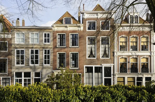 Casas antiguas en Damplein, Middelburg — Foto de Stock