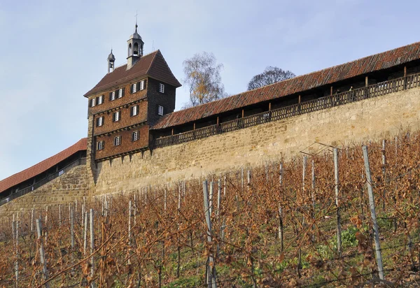 Paredes do castelo, esslingen — Fotografia de Stock