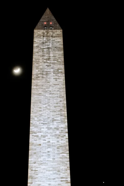 夜のワシントン州記念碑 — ストック写真