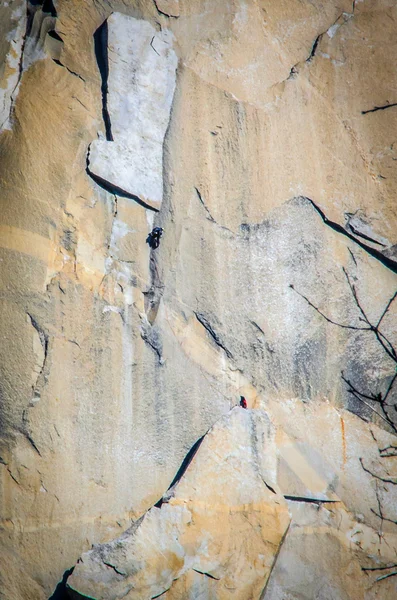 Alpinistas em El Capitan — Fotografia de Stock