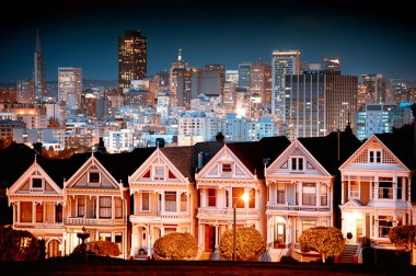 Urban landscape San Francisco clipart