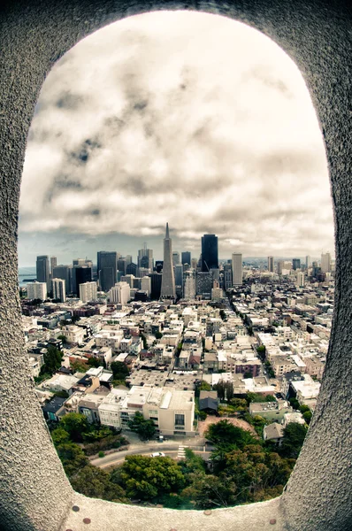 Pohled na město san Francisco — Stock fotografie