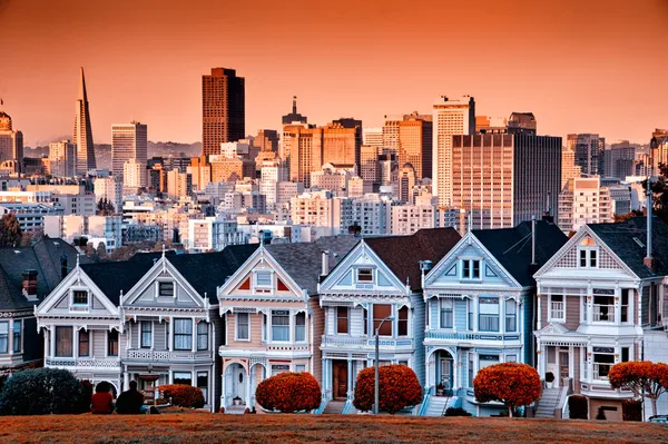 アラモ正方形、サンフランシスコの住宅 — ストック写真