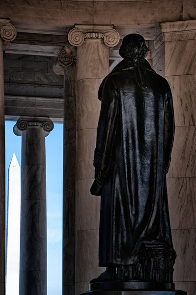 Thomas Jefferson Jefferson 기념관의 동상 — 스톡 사진
