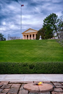 Eternal fire by John Kennedy grave, Arlington, Virgina, USA