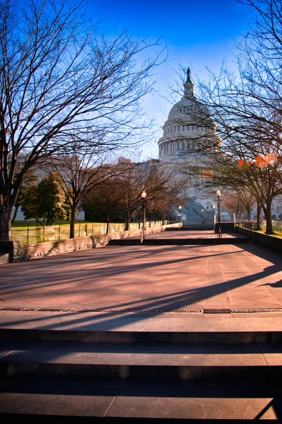 Capitol hill i park — Zdjęcie stockowe