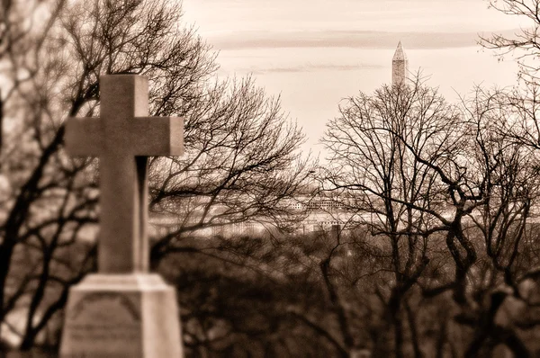 Narodowy Cmentarz w Arlington, virginia, usa — Zdjęcie stockowe