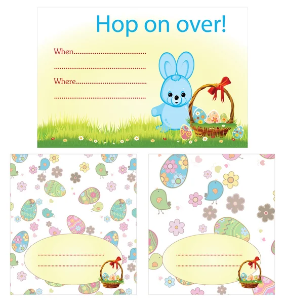 Easter invitation and place card design