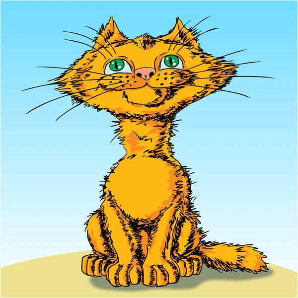 Un chat. Illustration vectorielle . — Image vectorielle