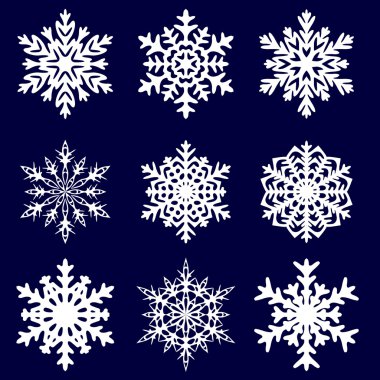 Decorative snowflake. Vector illustration. clipart