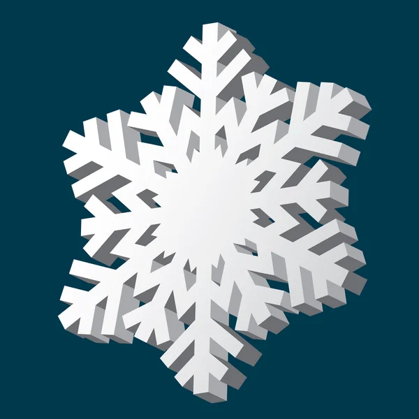 Decorative snowflake. Vector illustration. — Stock Vector