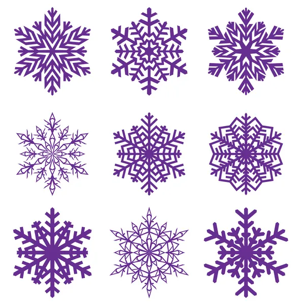 Dekorativa snöflinga. vektor illustration. — Stock vektor