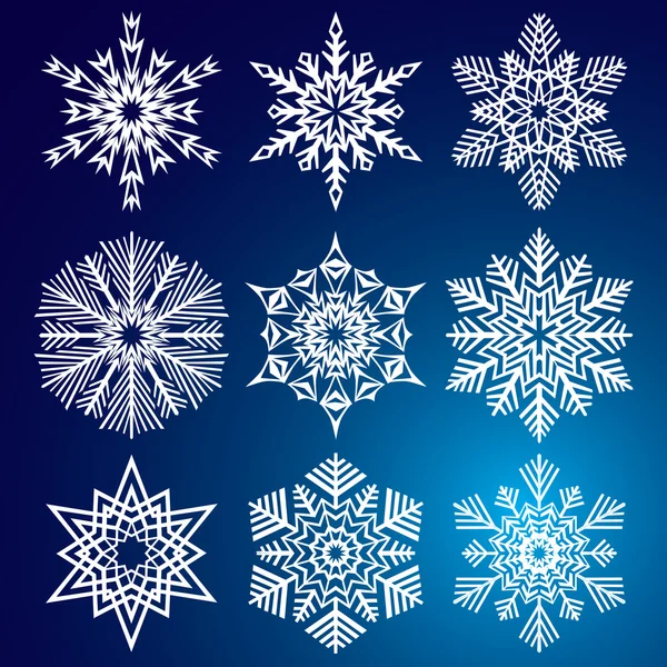 Sneeuwvlokken. vectorillustratie. naadloze. — Stockvector