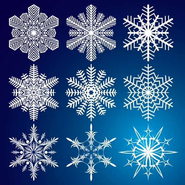 Des flocons de neige. Illustration vectorielle. Sans couture . — Image vectorielle