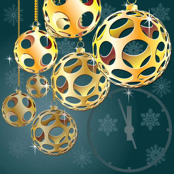 装饰用的球。圣诞节。矢量. — 图库矢量图片