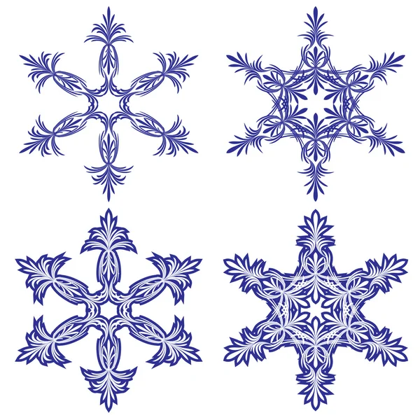 Сніжинки. Векторні ілюстрації. Безшовні . — стоковий вектор
