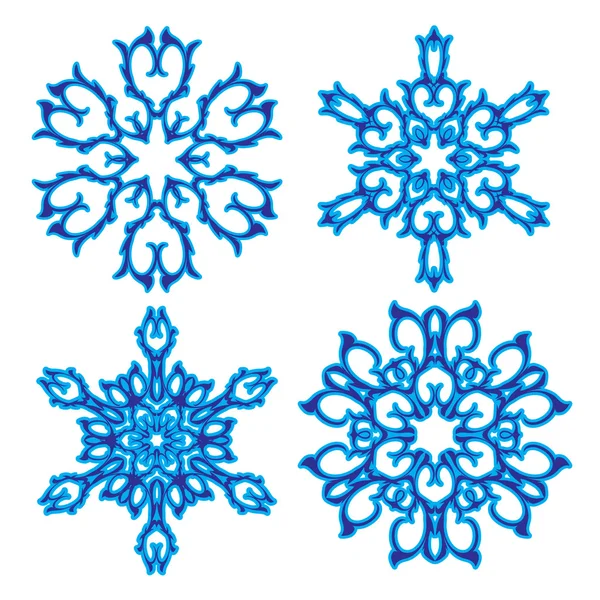 Snowflakes. Vector illustration. Seamless. — Stock Vector