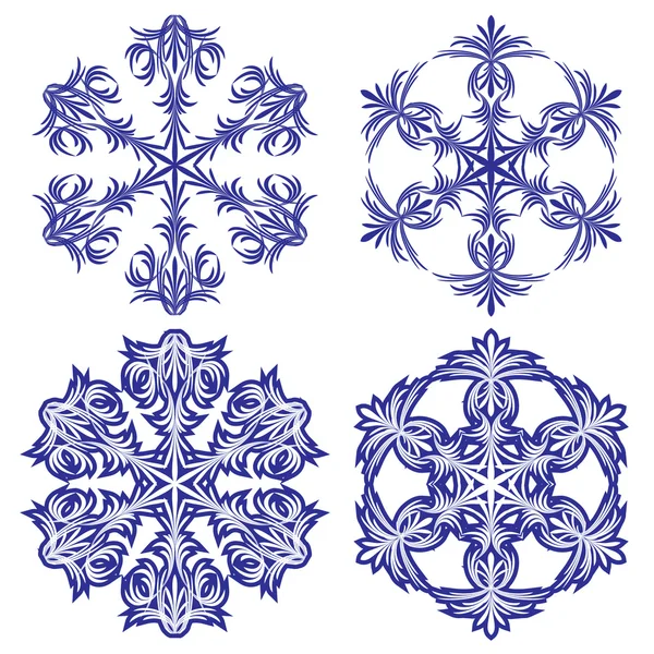 Copos de nieve. Ilustración vectorial. Sin costuras . — Vector de stock
