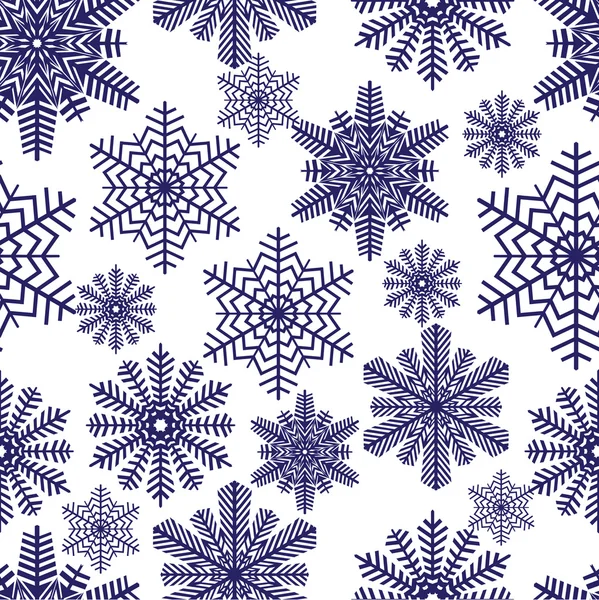 Сніжинки. Векторні ілюстрації. Безшовні . — стоковий вектор