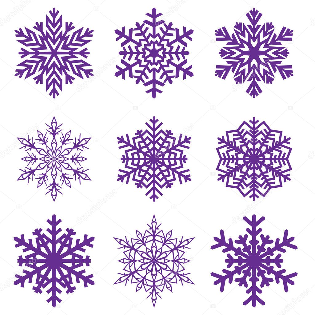Decorative snowflake. Vector illustration.