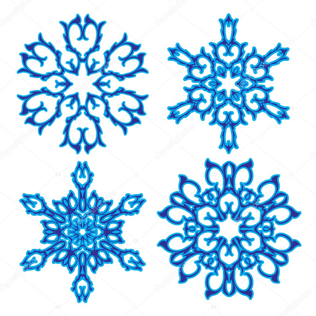 Snowflakes. Vector illustration. Seamless.