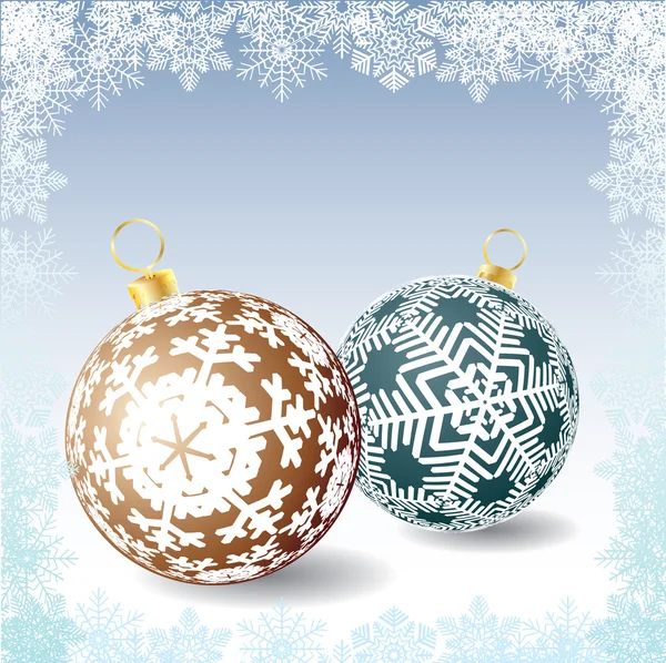 Las bolas para la decoración. Navidad. Vector . — Archivo Imágenes Vectoriales