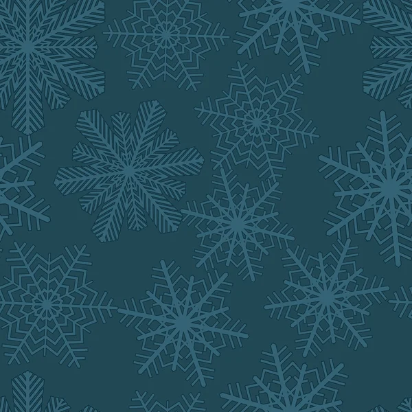 Copos de nieve. Ilustración vectorial. Sin costuras — Vector de stock