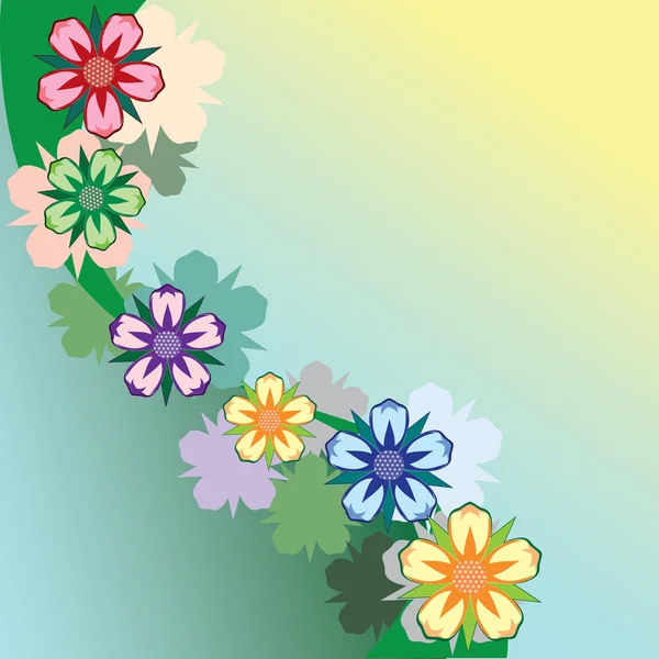 Floral ontwerpelement. vectorillustratie. — Stockvector