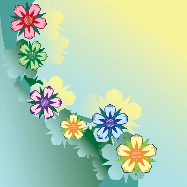 Floral ontwerpelement. vectorillustratie. — Stockvector