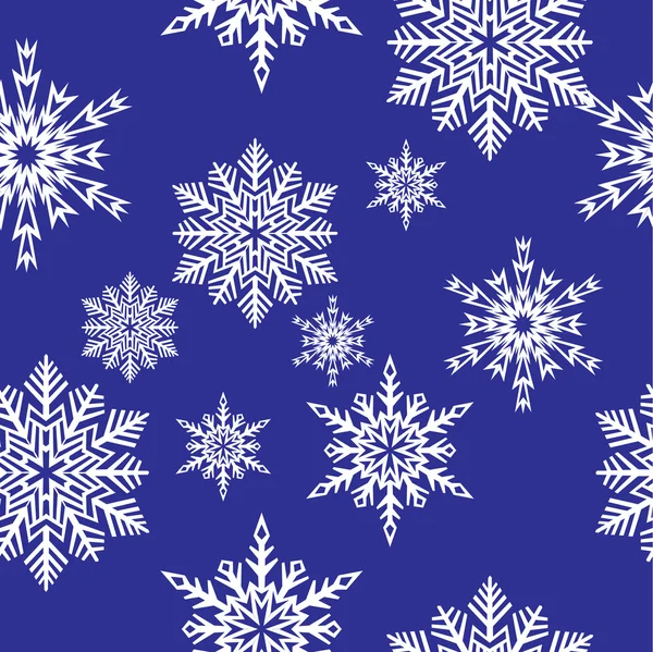 Νιφάδες χιονιού. εικονογράφηση φορέας. άνευ ραφής — Διανυσματικό Αρχείο