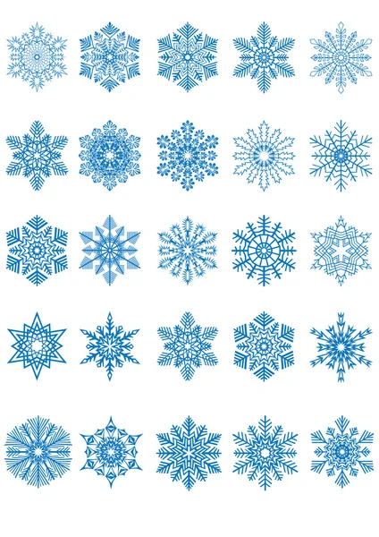 Sneeuwvlokken. vectorillustratie. — Stockvector