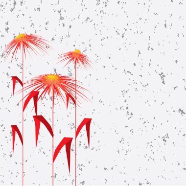 Decorative flower background. Vector illustration. clipart