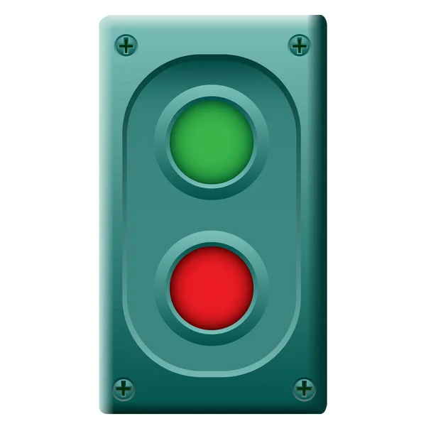 Device with two buttons. Vector. — Stock Vector