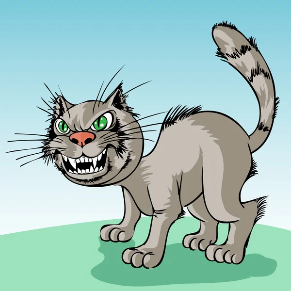 Katt. vektor illustration. — Stock vektor
