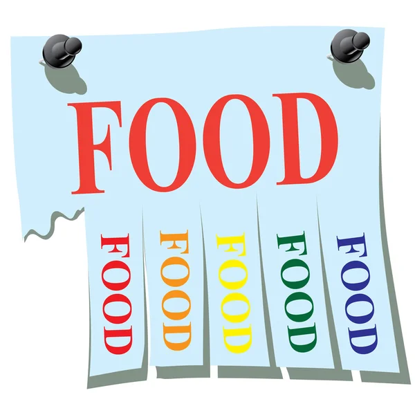 stock vector Sticker. Food.