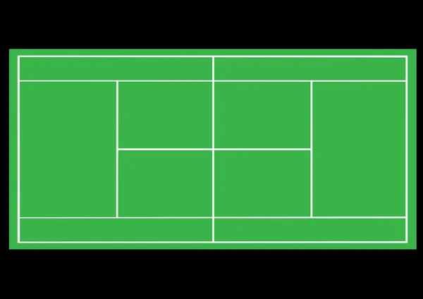 Jeu avec une balle. Tennis . — Image vectorielle