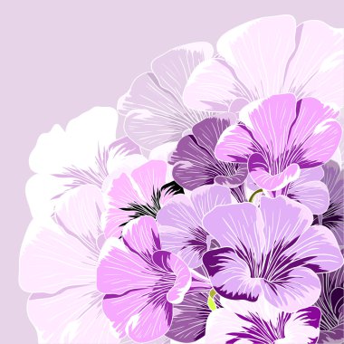 Decorative flower background. Vector illustration. clipart