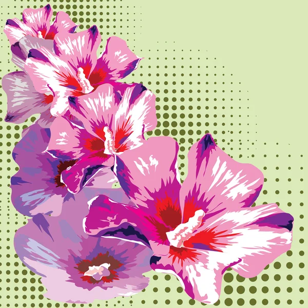 Fundo de flor decorativa. Ilustração vetorial . —  Vetores de Stock