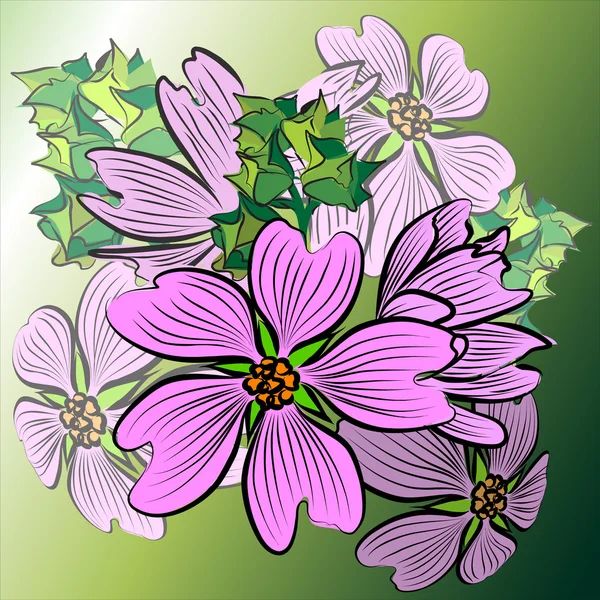 Elemento floral design. Ilustração vetorial . —  Vetores de Stock