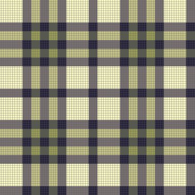 Color fabric plaid. Seamless vector illustration. clipart