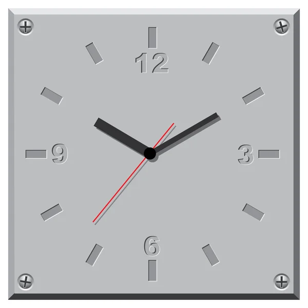 Wall clock. Vector illustration. — Stock Vector